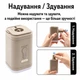 Насос аккумуляторный туристический 3-в-1 с фонариком и 5 насадками для надувания и вакуумирования портативный беспроводной фонарь миникомпрессор для надувных матрасов бассейнов лодок кемпинга и путешествий вакууматор USB Type-C бежевый - изображение 6