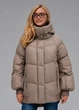 Жіночий пуховик куртка з капюшоном зимовий Viva-Wear 3575 M капучино 35753 - изображение 1