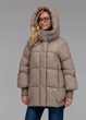 Жіночий пуховик куртка з капюшоном зимовий Viva-Wear 3575 XS капучино 35751 - изображение 4