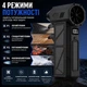 Портативный аккумуляторный турбовентилятор 130 000 об/мин, 5000 мА·ч, 4 режима, дисплей, USB Type-C, с кейсом - изображение 4