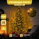 Гірлянда Роса Кінський Хвіст 3 метри 600 LED 20 ниток тепле світло,світлодіодна гірлянда штора,новорічна LED гірлянда крапля роси - зображення 1