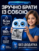 Фотоаппарат детский цифровой фотокамера для мгновенной печати с термопечатью PI-23 видеокамера фотик с минипринтером быстрой распечаткой Full HD 1080p с селфи камерой MP3 плеером экраном 2.4 USB microSD 32 Гб в комплекте аккумуляторный портативный для дет - изображение 2