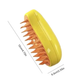 Паровая щетка Pet Brush для вычесывания собак и кошек Щетка для вычесывания подшерстка Желтый (KG-12013) - изображение 4