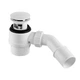 Сифон для ванны McAlpine HC26-IOFS-95-WH клик-клак белый - изображение 1