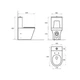 Напольный унитаз-компакт Koller Pool Grace Smart с сиденьем Soft Close смыл Rimless - изображение 2