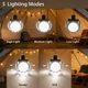 Аккумуляторная кемпинговая LED лампа JG Solar BL-2029 с солнечной панелью, крючком и 5 режимами - изображение 5