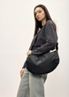 Жіноча сумка Sambag HOBO Bag-glove з внутрішніми кишенями та утепленими боковими кишенями з тканини Чорна - зображення 3