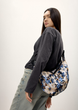 Жіноча сумка Sambag HOBO Bag-glove з внутрішніми кишенями та утепленими боковими кишенями з тканини з принтом "Blue Flowers" - зображення 8