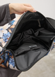 Жіноча сумка Sambag HOBO Bag-glove з внутрішніми кишенями та утепленими боковими кишенями з тканини з принтом "Blue Flowers" - зображення 10