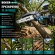 Аккумуляторная цепная пила Boxer BX-3307 электропила бесщеточная садовая мини компактная для обрезки деревьев веток распиливания древесины бревен бруса заготовки дров 24 В 5 А·ч шина 15 см 2 батареи кейс - изображение 4