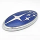 Эмблема логотип Subaru 11,5*6,0 см 93013AG112 ABS, хром+синий - изображение 1