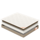 Матрас ортопедический Homefort «Foam Cocos» 120х200 см Белый (8055784) - изображение 4