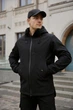 Куртка мужская SoftShell, черного цвета, водонепроницаемая куртка из материала софтшелл для осени M - изображение 2