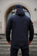 Куртка мужская SoftShell, синего цвета, водонепроницаемая куртка из материала софтшелл для осени S - изображение 3
