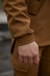 Куртка мужская SoftShell, в цвете койот, водонепроницаемая куртка из материала софтшелл для осени L - изображение 7