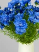 Штучні волошки на стеблі, 5 квіток, 58 см, синій, К13410 - зображення 5