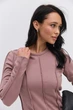 Трикотажное короткое платье кофейное со швами наружу Arjen 46678, размер S - изображение 3
