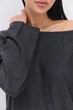 Жіночий в'язаний джемпер oversize графітовий Arjen 102392, розмір L/XL - зображення 3