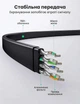 Патч-корд Ugreen NW134 Cat 8 U/FTP RJ45 40 Гбіт/с плоский 2 м Чорний (70672) - зображення 3