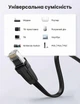 Патч-корд Ugreen NW134 Cat 8 U/FTP RJ45 8 жил плоский 40 Гбит/с 3 м Черный (10982) - изображение 4