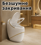 Унитаз премиальный белый с золотом керамический уникальные унитазы дизайнерские стильный luxury унитаз авторский Asans 8630 - изображение 4