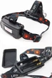 Тройной налобный фонарь на аккумуляторе LED Headlight, велофара - изображение 4
