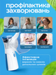 Портативный бесшумный небулайзер MESH Nebulizer "JSL-W302" с меш технологией, ультразвуковой мембранный ингалятор с функцией парового распылителя для дыхания и ингаляций при бронхите для взрослых и детей (Бело-синий / 5V / Аккумуляторный) - изображение 2