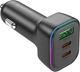 Автомобильное зарядное устройство Borofone BZ28C Trophie PD60W (2C1A) Car Charger Black - изображение 4