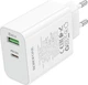 Сетевое зарядное устройство Borofone BA106A Stellar PD20W + QC3.0 Charger (EU) White - изображение 2