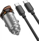 Автомобильное зарядное устройство Hoco NZ16 Rigorous single port PD30W Car Charger set (C to C) Metal Grey - изображение 5