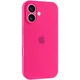 Чохол Silicone Premium case з захистом камери для iPhone 17 Full Camera Protective hot pink 6108 - зображення 3