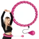 Спортивний масажний обруч для схуднення в талії Exercise Hoop HP0250 хула хуп з вантажем для фітнесу Рожевий - зображення 6