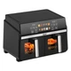 Аерогриль мультипіч iHunt Bro Dual Air Fryer 10L з подвійною зоною 5+5 л, 2200 Вт, сенсорне керування, чорна - зображення 3