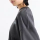 Женский черный свитшот New Balance Trackside French Terry Crew 40 (L) (WT62X7T4BLK) - изображение 5