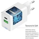 Зарядное устройство ColorWay C101A GaN Mini 20W PD PPS USB-C + USB-A QC4.0 + cable USB-C to USB-C black (CW-CHS062PDC-WT) - изображение 8