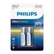 Батарейка Philips LR06 Ultra Alkaline * 2 (LR6E2B/10) - зображення 1