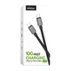 Кабель USB WALKER C985 100W Type-C to Type-C 1.5м black - изображение 4