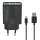Зарядное устройство Grand-X 5V 2,1A Black + cable USB-Lightning (CH15LTB) - изображение 1