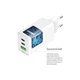 Зарядний пристрій ColorWay GaN Mini 65W PD Port PPS USB (USB-2C1A) white (CW-CHS058PD-WT) - зображення 7