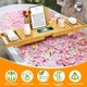Поднос для ванны Banlilu Bathtub Tray Caddy из бамбука регулируемый размер - изображение 5