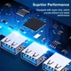 USB розгалужувач хаб концентратор USB 2.0/3.0 HUB Сірий - зображення 3