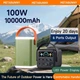 Мощный повербанк для ноутбука O2 Project 100000 mAh PD100W 2xType-C/4xUSB павербанк с быстрой зарядкой, фонариком и цветным дисплеем - изображение 3