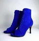 Женские ботильоны Andre замшевые для танцев High Heels 35 синие - изображение 1