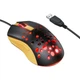Проводная игровая мышь HOCO GM51 RGB, USB, 1.5 м, оптическая, бело-синяя Чорний-Жовтий - изображение 5