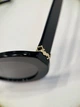Женские черные солнцезащитные очки Saint Laurent SL M136/F овальная оправа 53-22-145 - изображение 4