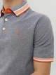 Футболка поло Jack&Jones EPAULOS Сірий M 12136668 - изображение 4