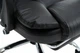 Офисное кресло Hanert Ergo Black с подставкой для ног (экокожа, нагрузка до 140 кг, механизм качания) - изображение 9