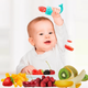 Силиконовый ниблер Feeder and Teether – детская кормушка и прорезыватель 2 в 1 (бирюзовый) - изображение 8