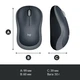 Компьютерная мышь Logitech M185 беспроводная оптическая 1000 dpi 3 кнопки Gray/Black (910-002235) - изображение 9