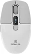 Компьютерная мышь Real-El RM-480W беспроводная аккумуляторная Bluetooth Type-C 1600 dpi 5 кнопок Серая (EL123200050) - изображение 1